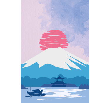 Japan fuji mountain Original blind - TenStickers