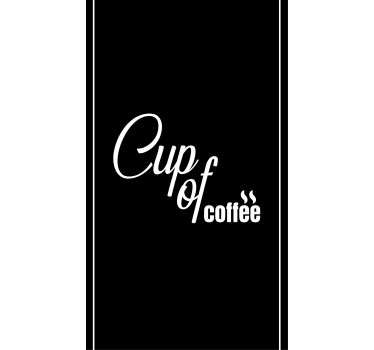 Cup of coffee kitchen blind - TenStickers