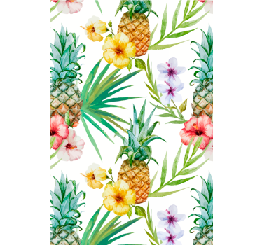 Painted pineapple Fruit and vegetable roller blind - TenStickers