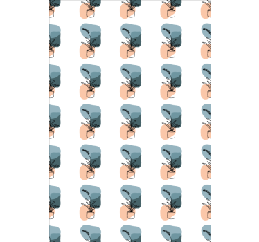 Minimalist orchids design flower blind - TenStickers