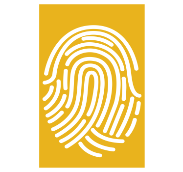 Fingerprint abstract art Blind art - TenStickers
