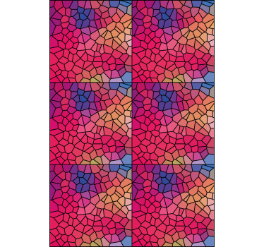 Mosaic colour pattern texture and pattern blind - TenStickers