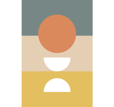 Geometric Shapes Arrangement modern blind - TenStickers
