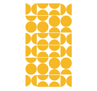 Overlapping Yellow Cercles modern blind - TenStickers