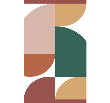 Geometric Circle Patterns modern blind - TenStickers