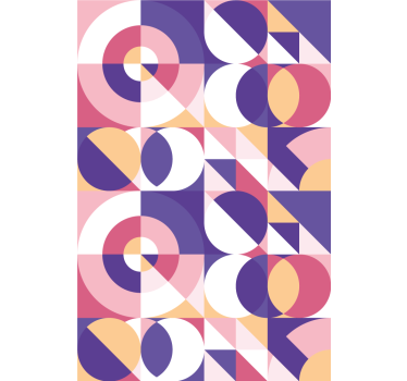 Geometric Circles Pattern modern blind - TenStickers