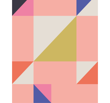 GEOMETRIC COLOR BLOCKS rustic blind - TenStickers