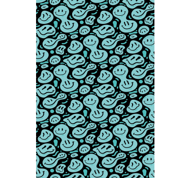 Smiling Blob Patterns funky roller blind - TenStickers