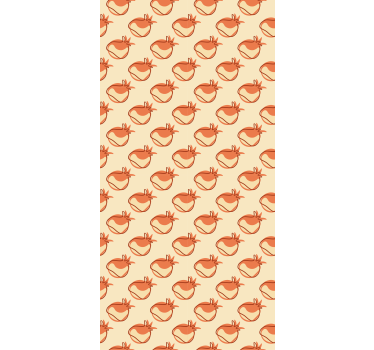 Doodle pomegranate Fruit and vegetable roller blind - TenStickers