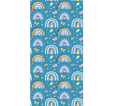 Rainbow butterflies design childrens blind - TenStickers