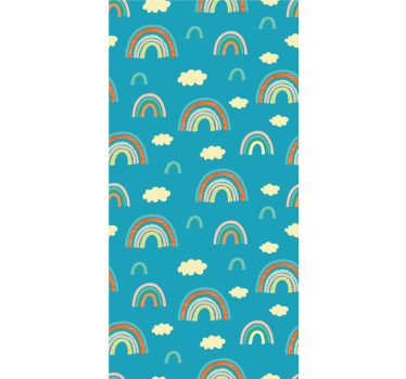 Lively rainbow motif childrens blind - TenStickers