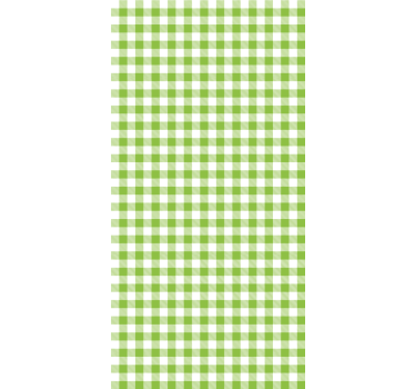 Green checkered pattern kitchen blind - TenStickers