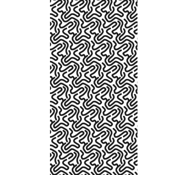 Maze pattern Modern roller blind - TenStickers