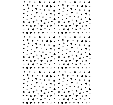 Texture and pattern blind geometric heart design - TenStickers