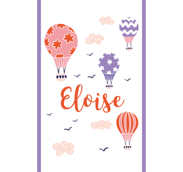 Custom hot air balloons childrens blind - TenStickers