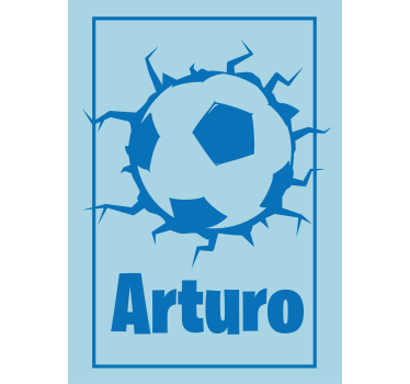 Ball breaking wall Personalized blind - TenStickers