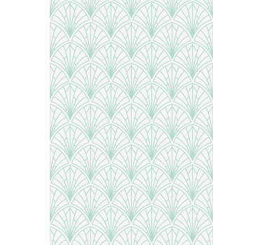 Geometric green leaf design texture and pattern blind - TenStickers
