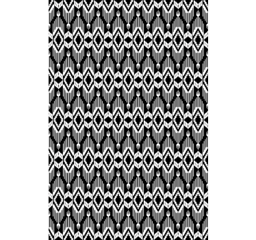 Geometric black pattern texture and pattern blind - TenStickers