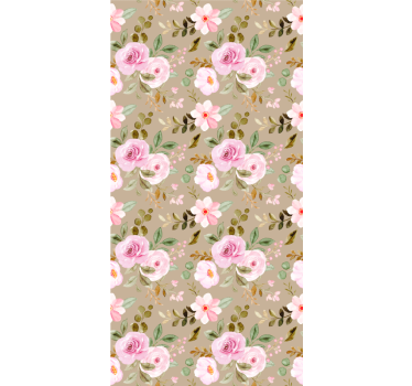 Pink Floral Patterns flower blind - TenStickers