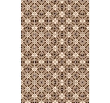 Texture and pattern blind in brown geometric design - TenStickers