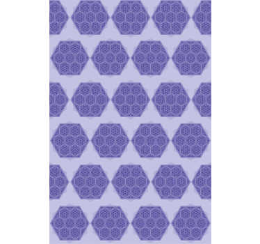 Intricate purple hexagons texture and pattern blind - TenStickers