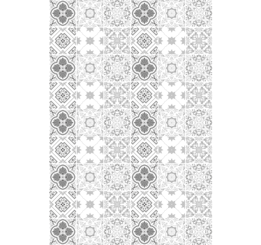 Geometric Pattern Tiles funky roller blind - TenStickers