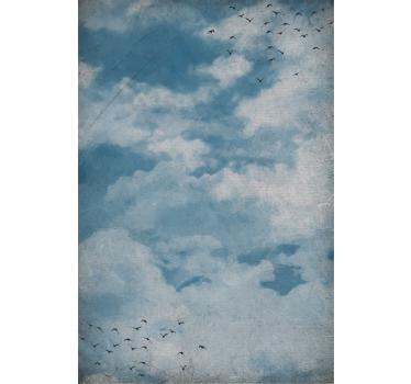 Vintage style painting Cloud roller blind - TenStickers