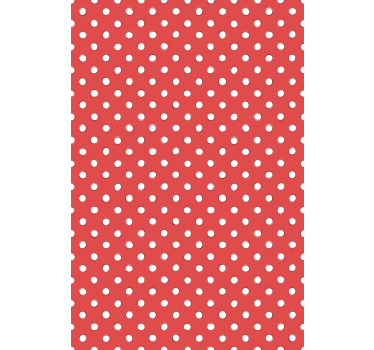 Red polka dots kitchen blind - TenStickers