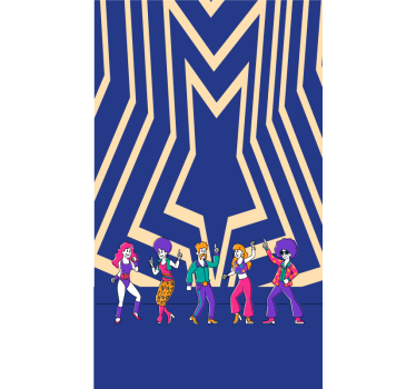 Disco Dance Vibe funky roller blind - TenStickers