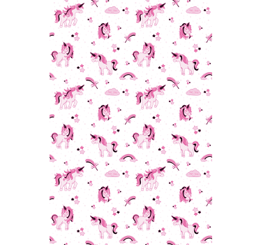 Unicorn fantasy print childrens blind - TenStickers