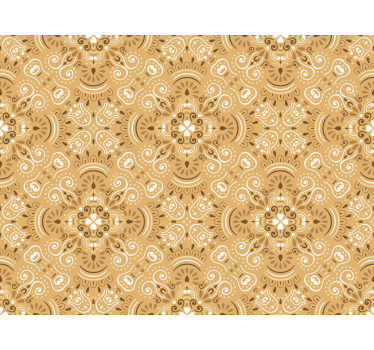 Vintage beige ornamental pattern Classic roller blind - TenStickers