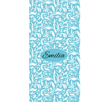 Flower blind personalized floral design - TenStickers