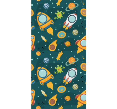 Space adventure theme childrens blind - TenStickers
