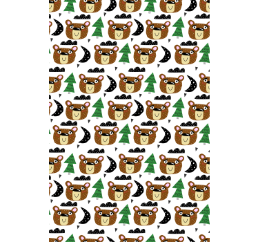 Baby bear patterns childrens blind - TenStickers