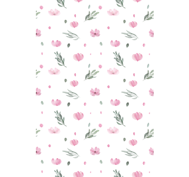 Delicate floral theme kitchen blind - TenStickers