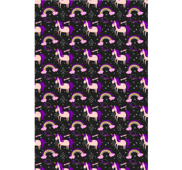 Childrens blind pink unicorns and arches - TenStickers