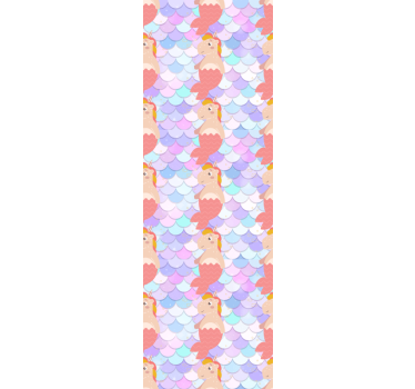 Unicorn mermaid pattern childrens blind - TenStickers