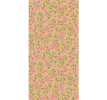 Floral patterns bloom kitchen blind - TenStickers