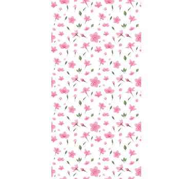 Delicate pink pattern flower blind - TenStickers