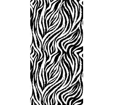Classic irregular black and white zebra Animal blind - TenStickers
