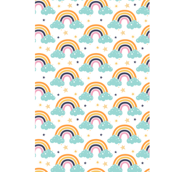 Rainbows and clouds childrens blind - TenStickers