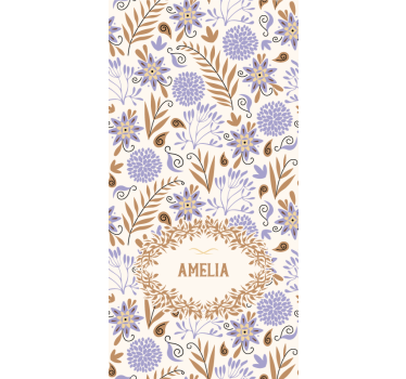 Custom Floral Design flower blind - TenStickers