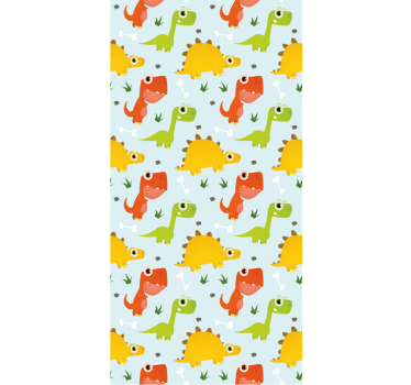 Small dino pattern Dinosaurs blind - TenStickers