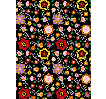 Lively colorful theme flower blind - TenStickers