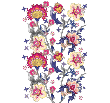 Vibrant Floral Arrangement flower blind - TenStickers