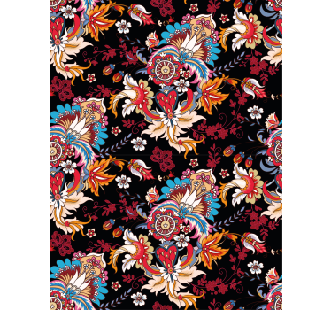 Vibrant Floral Motif flower blind - TenStickers