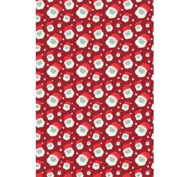 Santa faces with mask funky roller blind - TenStickers