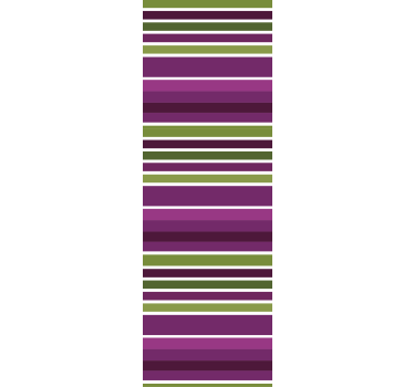 Purple and green motif bathroom blind - TenStickers