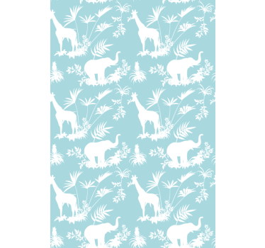 Jungle Toile vintage pattern More vintage blind - TenStickers