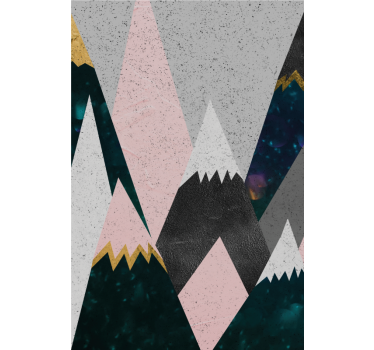 Colorful mountains fun design Kids blind - TenStickers